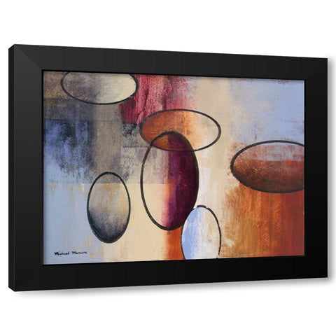 Excitement I Black Modern Wood Framed Art Print by Marcon, Michael
