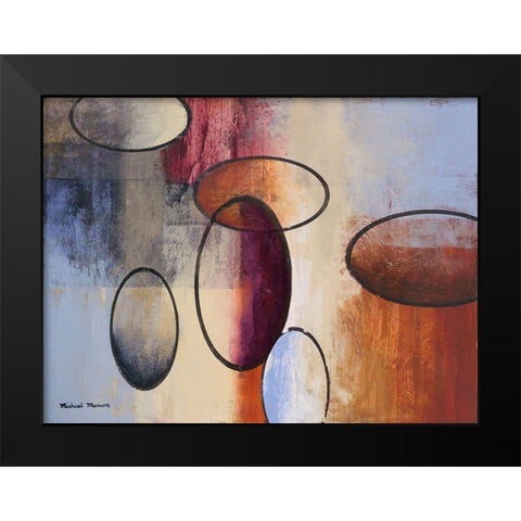 Excitement I Black Modern Wood Framed Art Print by Marcon, Michael