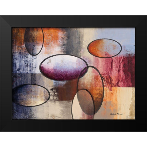 Excitement II Black Modern Wood Framed Art Print by Marcon, Michael