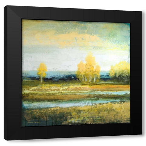 Marsh Lands I Black Modern Wood Framed Art Print by Marcon, Michael