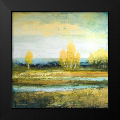 Marsh Lands I Black Modern Wood Framed Art Print by Marcon, Michael