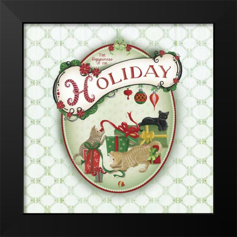 Pet Christmas II Black Modern Wood Framed Art Print by Metz, Andi