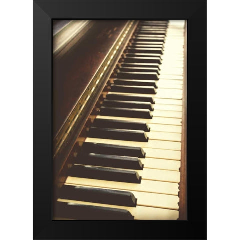 Play it Again Black Modern Wood Framed Art Print by Bryant, Susan