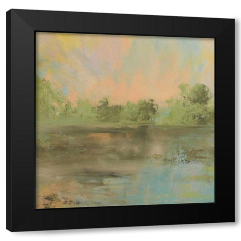 Morning water II Black Modern Wood Framed Art Print by Flynn, Annie