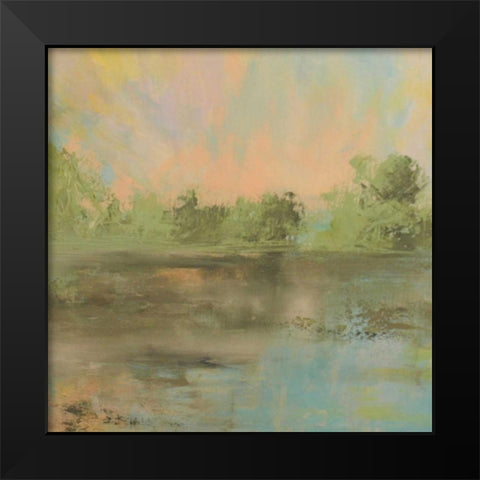 Morning water II Black Modern Wood Framed Art Print by Flynn, Annie