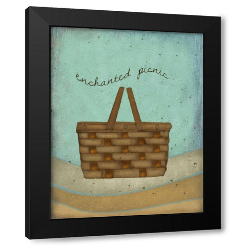 Enchanted Picnic Black Modern Wood Framed Art Print with Double Matting by Albert, Beth