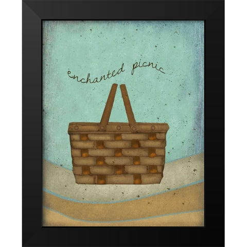 Enchanted Picnic Black Modern Wood Framed Art Print by Albert, Beth