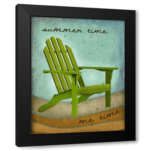 Summertime Black Modern Wood Framed Art Print with Double Matting by Albert, Beth