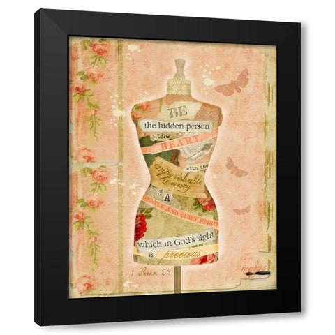 Hidden Person Black Modern Wood Framed Art Print with Double Matting by Albert, Beth