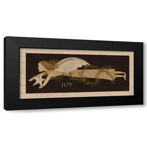 Angel Joy Black Modern Wood Framed Art Print by Albert, Beth