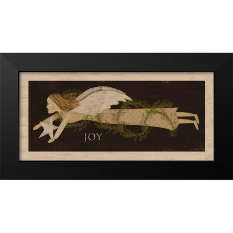 Angel Joy Black Modern Wood Framed Art Print by Albert, Beth