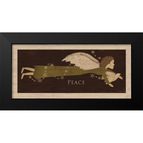 Angel Peace Black Modern Wood Framed Art Print by Albert, Beth