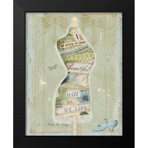 Make Everything Beautiful Black Modern Wood Framed Art Print by Albert, Beth