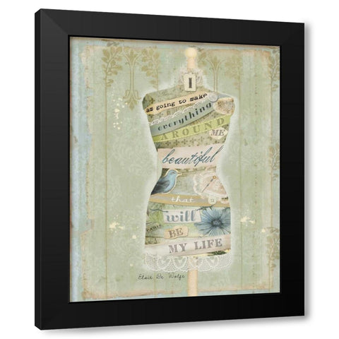 Make Everything Beautiful II Black Modern Wood Framed Art Print by Albert, Beth