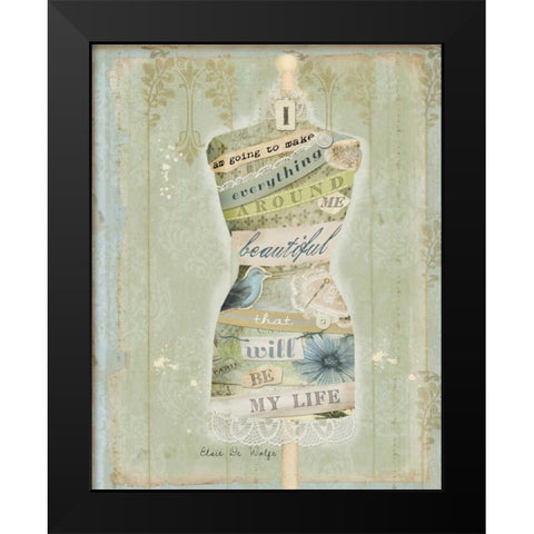 Make Everything Beautiful II Black Modern Wood Framed Art Print by Albert, Beth