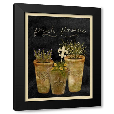 Fresh Flowers I Black Modern Wood Framed Art Print with Double Matting by Albert, Beth