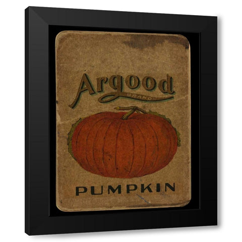 Vintage Pumpkin Black Modern Wood Framed Art Print with Double Matting by Albert, Beth