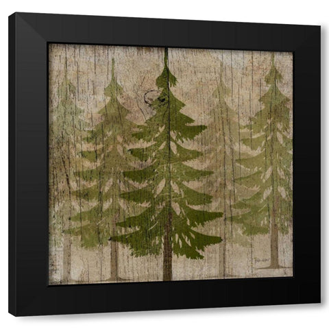 Pines Black Modern Wood Framed Art Print with Double Matting by Albert, Beth