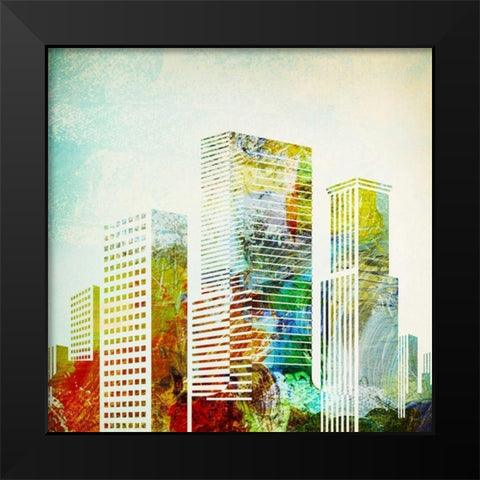 City II Black Modern Wood Framed Art Print by Drotz, Dallas