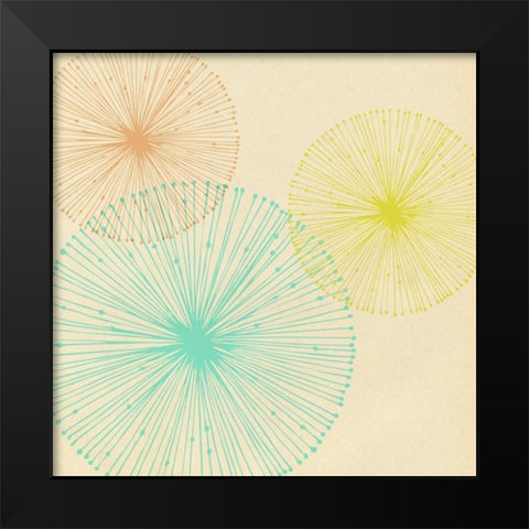 Circle Float Black Modern Wood Framed Art Print by Drotz, Dallas