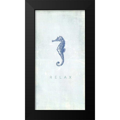 Seashell Relax Black Modern Wood Framed Art Print by Drotz, Dallas