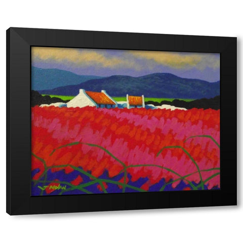 Red Meadow Black Modern Wood Framed Art Print with Double Matting by Nolan, John