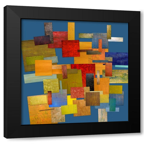 Scrambled eggs IV Black Modern Wood Framed Art Print with Double Matting by Calkins, Michelle