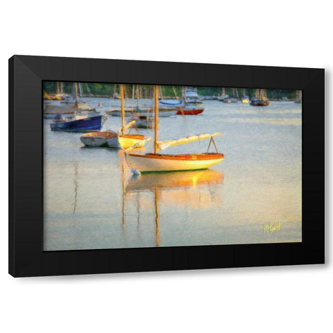 Sail Me Black Modern Wood Framed Art Print with Double Matting by Petrizzo, Michael