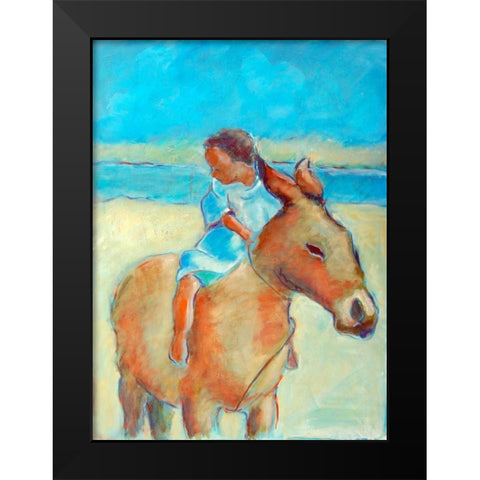 Burroboy Black Modern Wood Framed Art Print by Hoffman, Kate