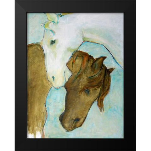 Amigos Black Modern Wood Framed Art Print by Hoffman, Kate