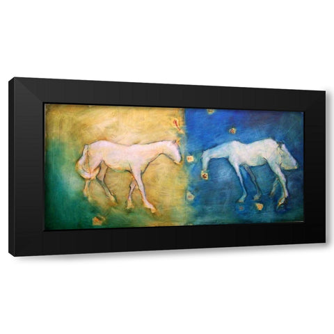 1 Plus 1 Black Modern Wood Framed Art Print by Hoffman, Kate