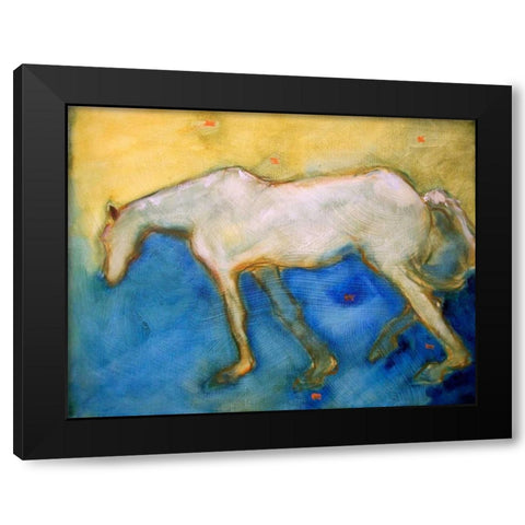 Horse 2 Black Modern Wood Framed Art Print by Hoffman, Kate