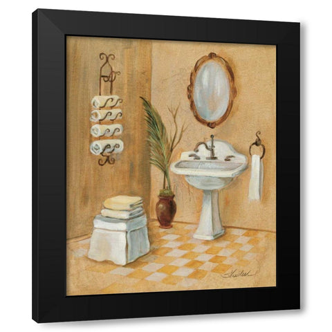Light Bath II Black Modern Wood Framed Art Print by Vassileva, Silvia