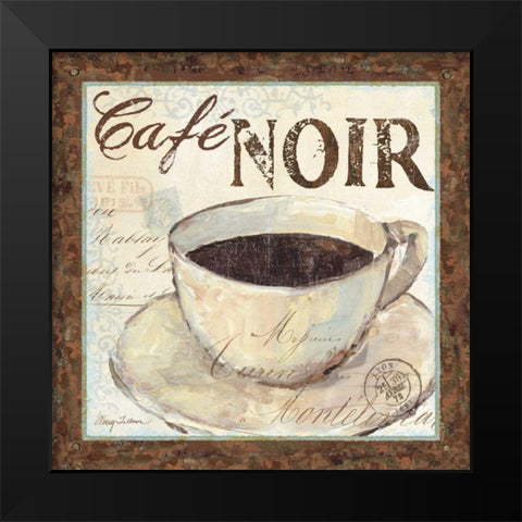 Cafe du Matin II Black Modern Wood Framed Art Print by Tillmon, Avery