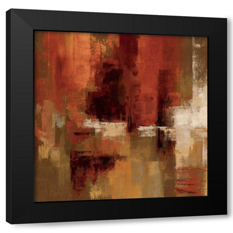 Castanets Square I Black Modern Wood Framed Art Print by Vassileva, Silvia