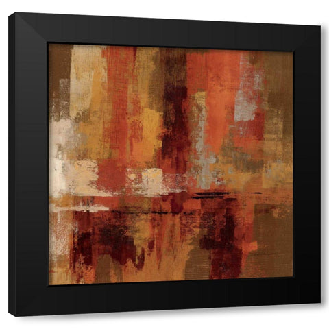 Castanets Square II Black Modern Wood Framed Art Print with Double Matting by Vassileva, Silvia