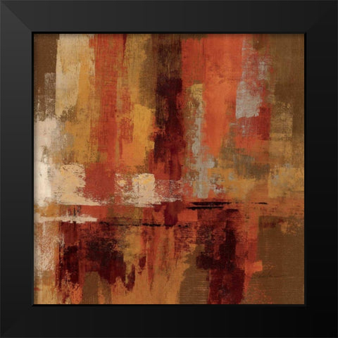 Castanets Square II Black Modern Wood Framed Art Print by Vassileva, Silvia