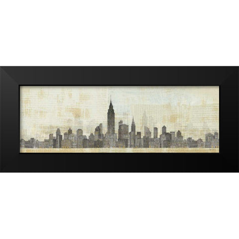 Empire Skyline Black Modern Wood Framed Art Print by Tillmon, Avery