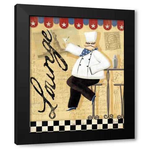 Chefs Break II Black Modern Wood Framed Art Print with Double Matting by Charron, Veronique