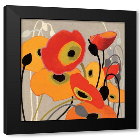 Mango Tango I Black Modern Wood Framed Art Print by Novak, Shirley