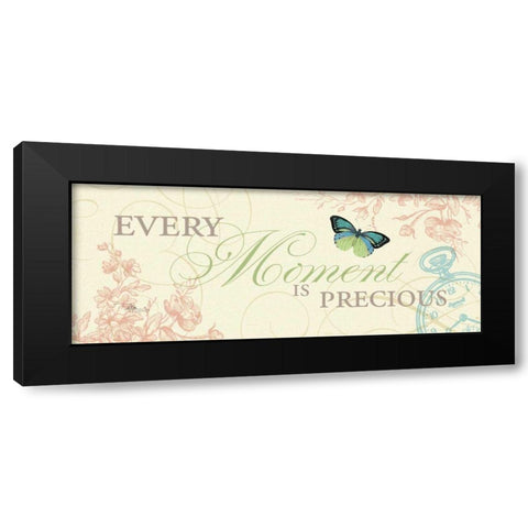 Time Flies I Black Modern Wood Framed Art Print by Pela Studio