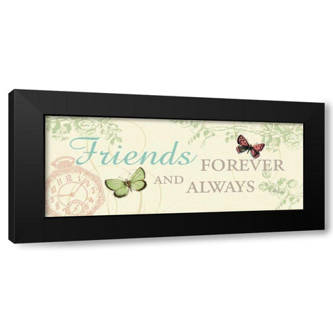 Time Flies IV Black Modern Wood Framed Art Print with Double Matting by Pela Studio