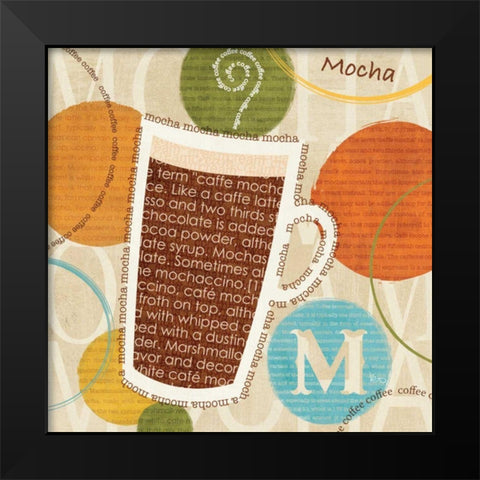 All About Coffee IV Black Modern Wood Framed Art Print by Charron, Veronique