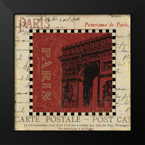 La Tour II Black Modern Wood Framed Art Print by Audit, Lisa