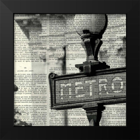 Metro I Crop Black Modern Wood Framed Art Print by Olivier, Marc