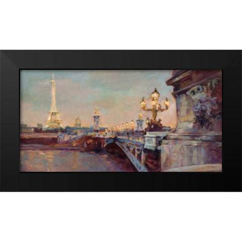 Parisian Evening Crop Black Modern Wood Framed Art Print by Hageman, Marilyn