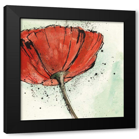 Not a California Poppy I Black Modern Wood Framed Art Print by Paschke, Chris