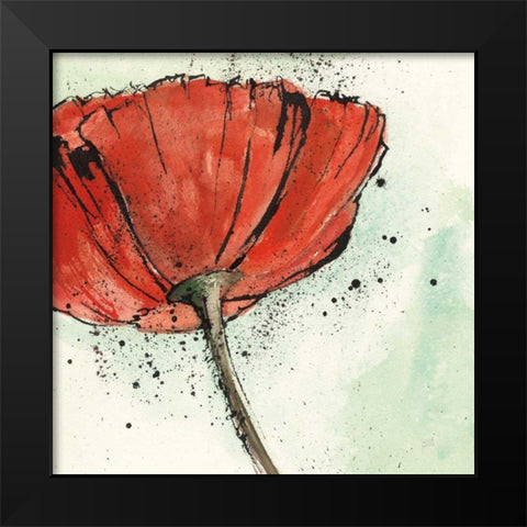 Not a California Poppy I Black Modern Wood Framed Art Print by Paschke, Chris