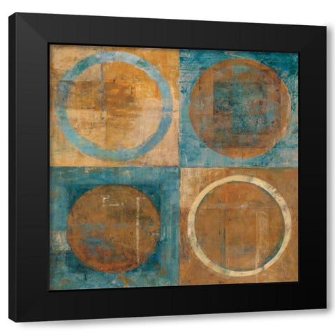 Renew Black Modern Wood Framed Art Print with Double Matting by Schick, Mike