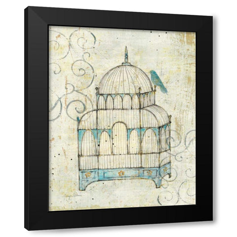 Bird Cage II Black Modern Wood Framed Art Print by Tillmon, Avery